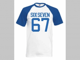 Six Seven 67 p&aacute;nske dvojfarebn&eacute; tričko 100%bavlna značka Fruit of The Loom